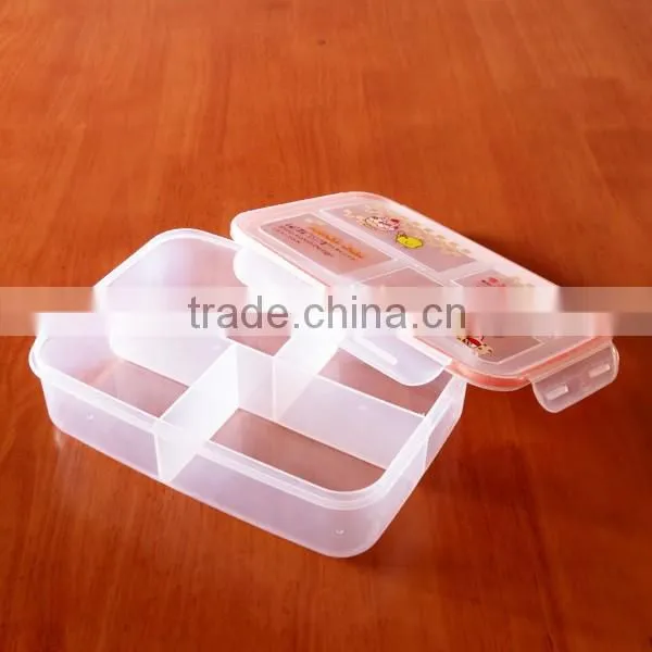 Diamond effect 200ml clear plastic lunch boxes, small food container