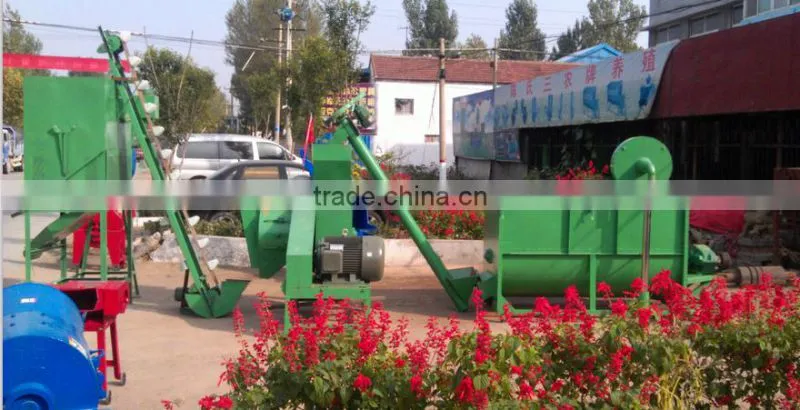 Animal feed prodution line /poultry feed mill machine/poultry feed grinding machine