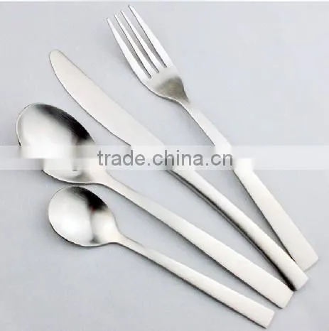 stainless steel cutlery steak fork and spoon 4pcs set stainless steel cutlery