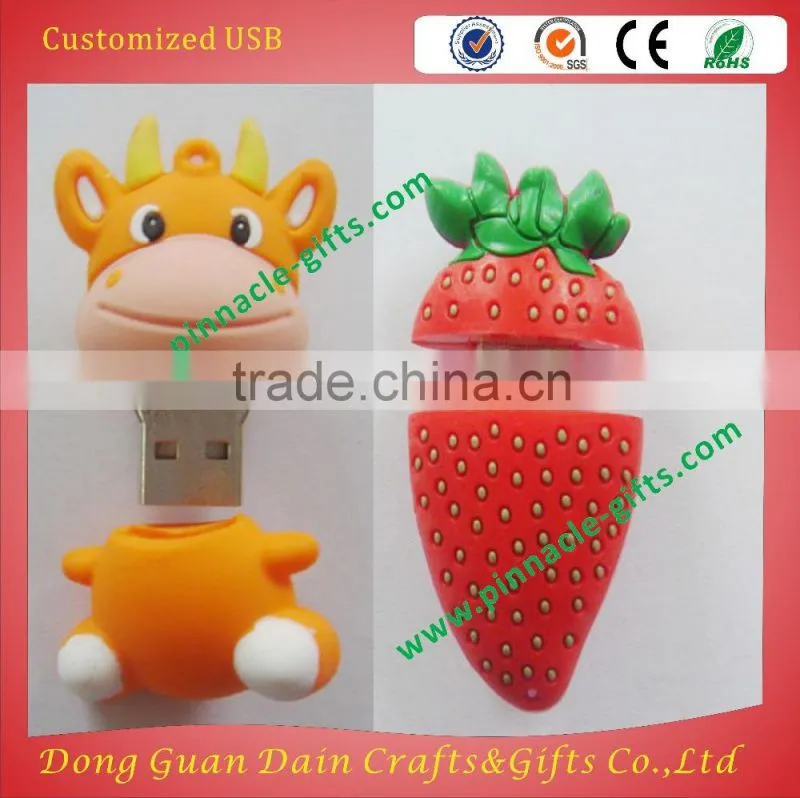 3D lovely silicone USB cover / USB holders