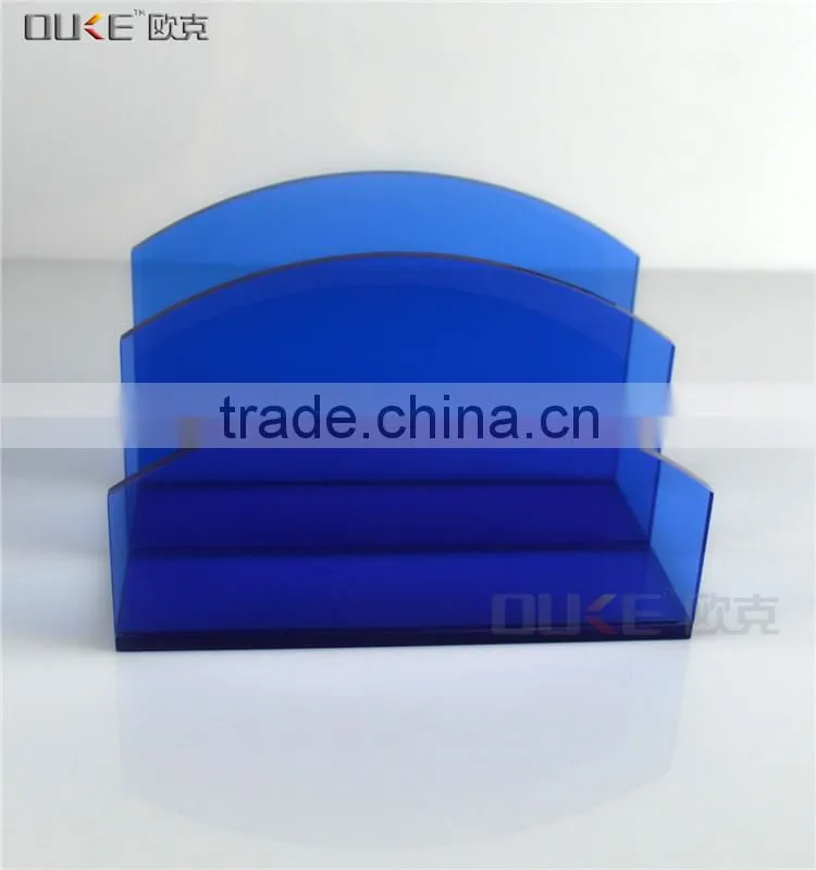 Deluxe 2 pocket Acrylic Brochure Holder Countertop