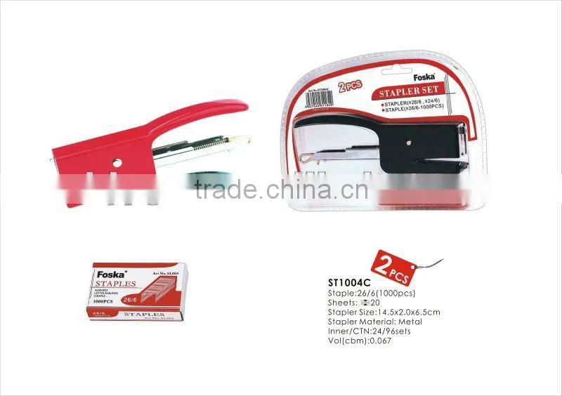 Hot Sale Hand Plier Metal Stapler Set
