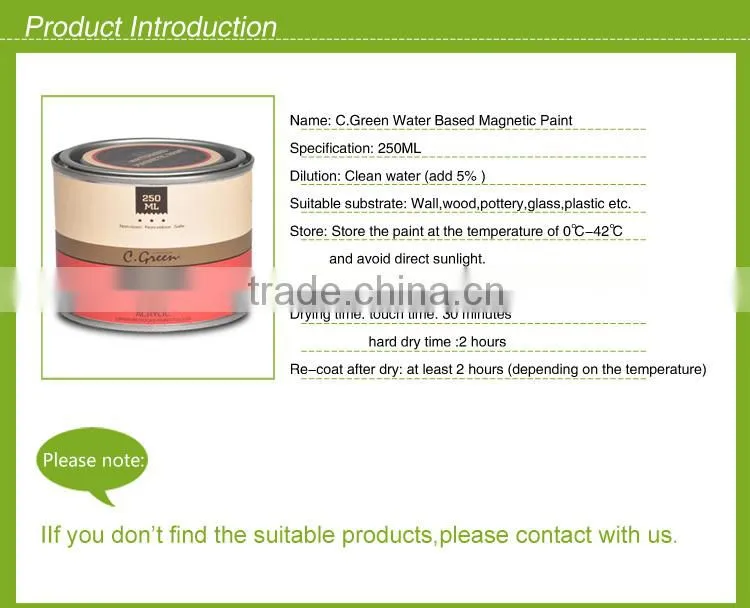 250ML super magnetic acrylic paint made in China