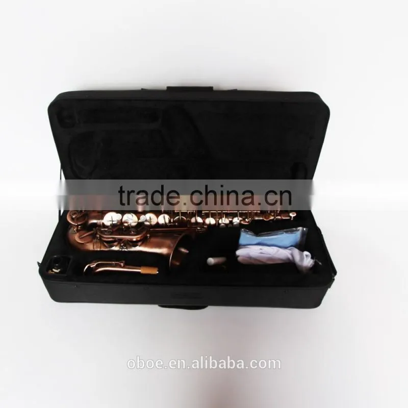 Professional woodwind musical instrument alto saxophone with antique surface finish wholesale