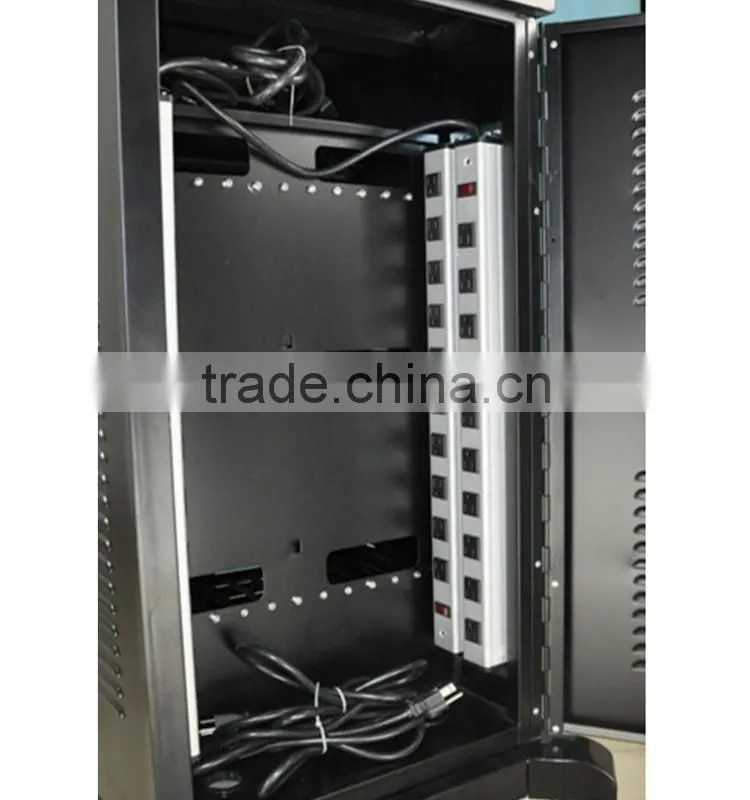 2016 new design tablet storage and charging cart UL approved