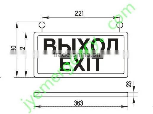 LED RECHARGEABLED EMERGENCY FIRE FIGHTING STAIR EXIT SIGN LIGHT JY-3306