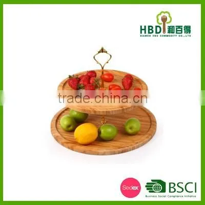 bamboo bilayer lazy susan