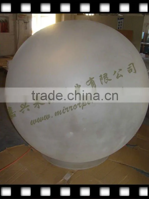 custom frosted large acrylic sphere