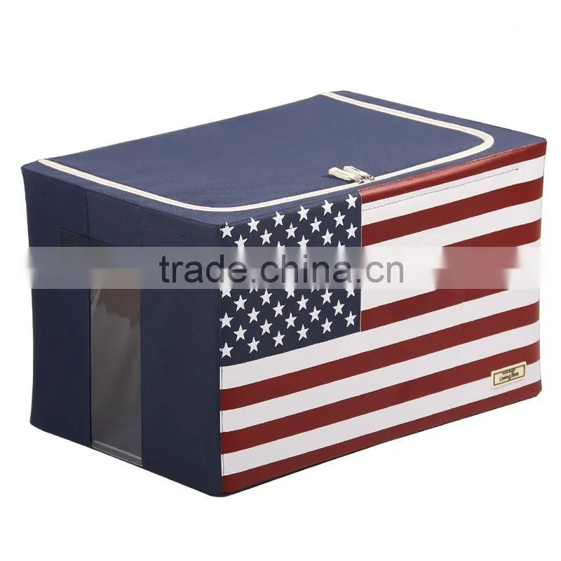 Hot selling oxford fabric folding multipurpose clothes toy storage box