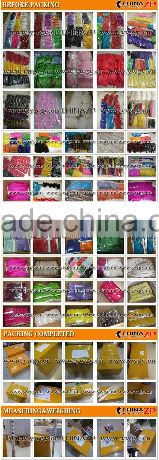 ZPDECOR Wholesale Cheap Bulk Pink Half Dipped Bicolourable Turkey Feathers for Fashion Decorations