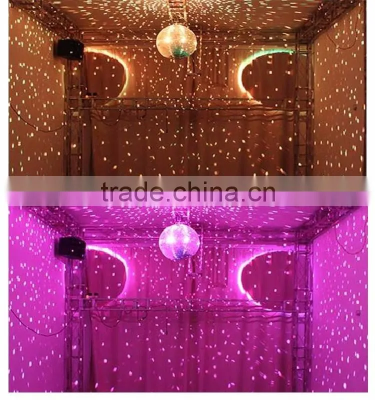 High quality with all size reflection rotation hanging mirror / glass ball light