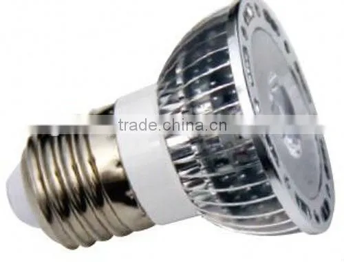 3W LED Spotlight CE MR16/GU10/E14/E27LEDbulb 120 degree White/warm white