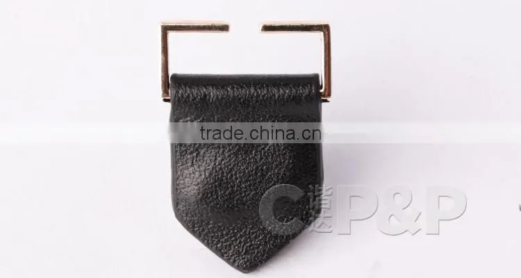 Metal golden dragon embossed garment leather label for bags garment