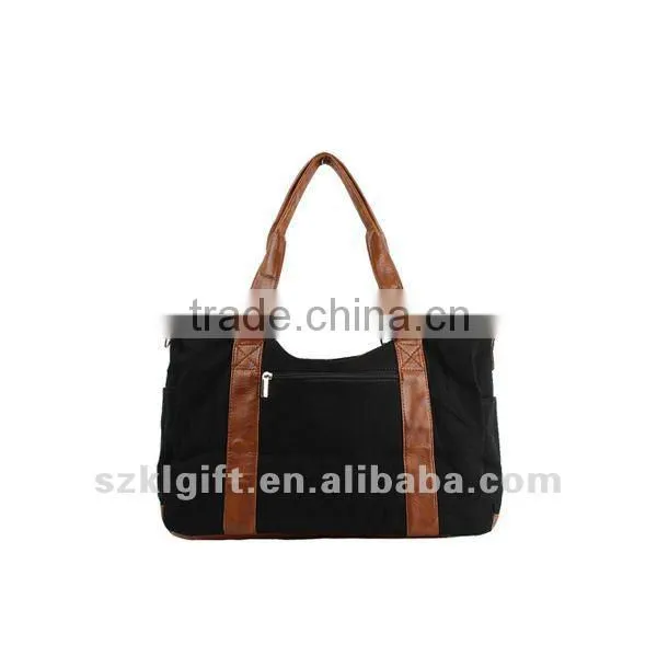 High Quality PU Leather Tote Bag,Unique Canvas Travel Duffle Bags with High Standard