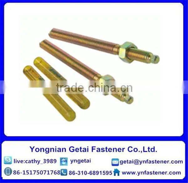 Chemical Anchor, Electro Galvanized wedge Anchor, Color-zinc plated Wedge Anchor with good quality