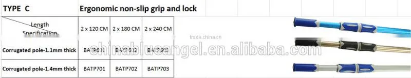 Factory price Silver Swimming Pool Telescopic Pole