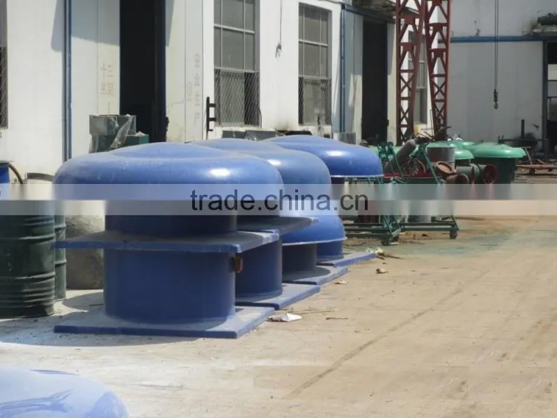 FRP low noise roof fan
