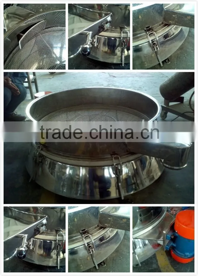 Granular powder vibrating screen