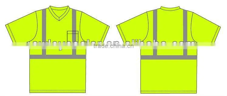 dri-fit reflective T-shirt/reflective tape t-shirt/safety clothing/luminous safety clothing