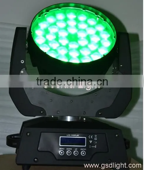 China Manufactory Supply Best zoom 36x10w 4in1 led moving head wash light for DJ show