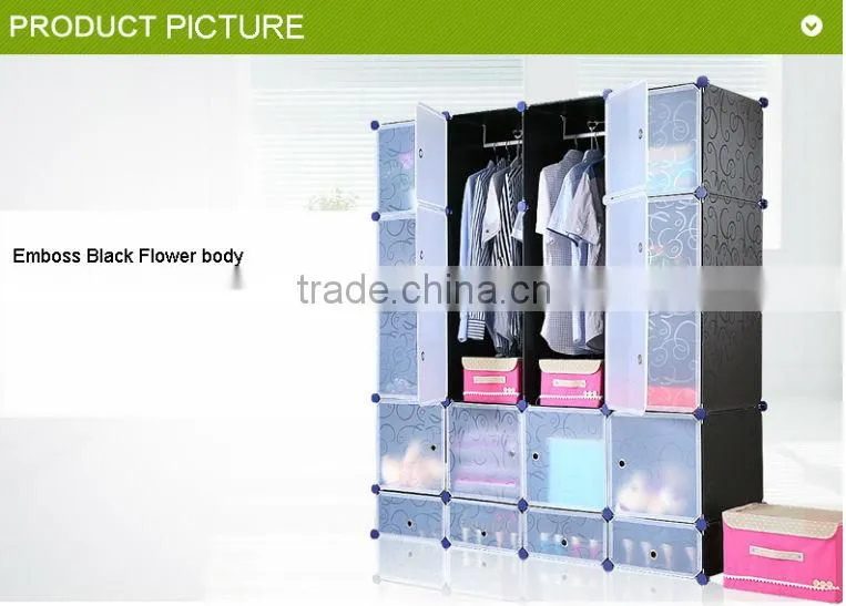 2014 hottest 20 cubes high quality easy standing wardrobe storage (FH-AW0451640-20)