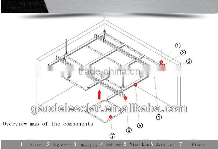 Baffle Ceiling,Decorative Aluminum Ceiling,for Bathroom Ceiling and Kitchen Ceiling