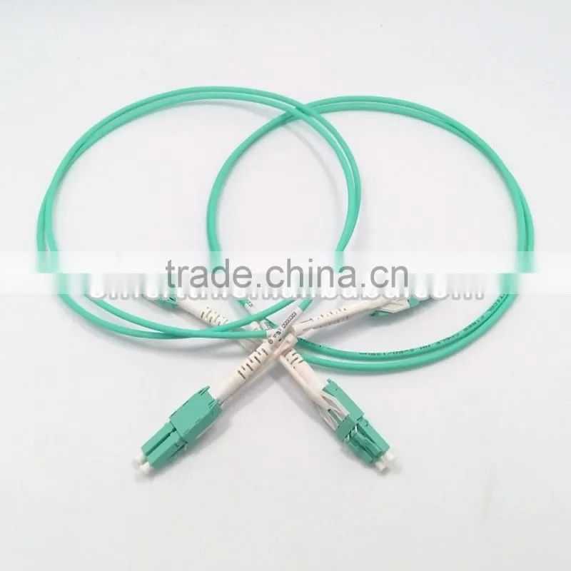 fiber optic LC uniboot patch cord with pull-tab