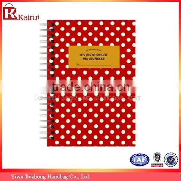Yiwu Factory Supply Excellent Design Custom Spiral NoteBook
