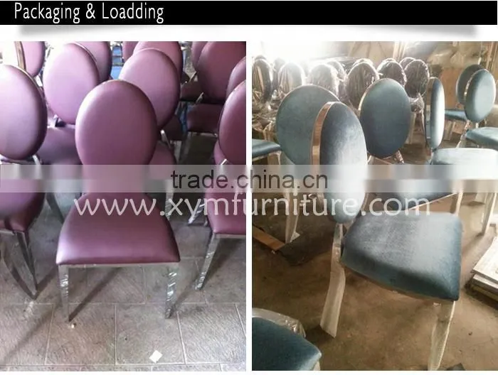 newest modern stainless dining table and chair