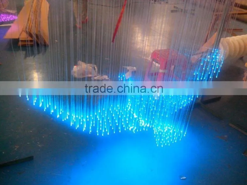 fiber optic eagal shape and design crystal chandelier