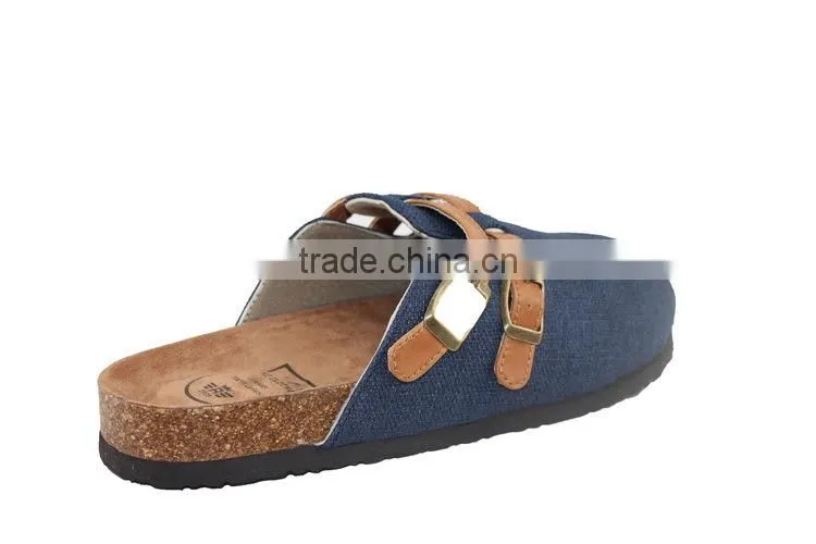 2015 buckle cork outsole wear-resisting lady fancy sandal shoe