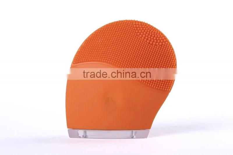Natural Silicone Electric Facial Cleansing Brush Rechargeable Face Cleaning Brush