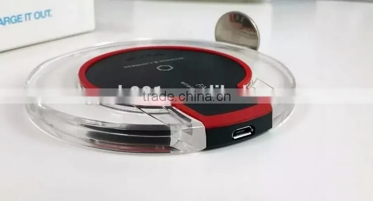 OEM ORDER WELCOME QI WIRELESS CHARGER PAD STAND QI WIRELESS CHARGER PAD WITH LCD LIGHT FOR GALAXY S7 EDGE TRANSMITTER
