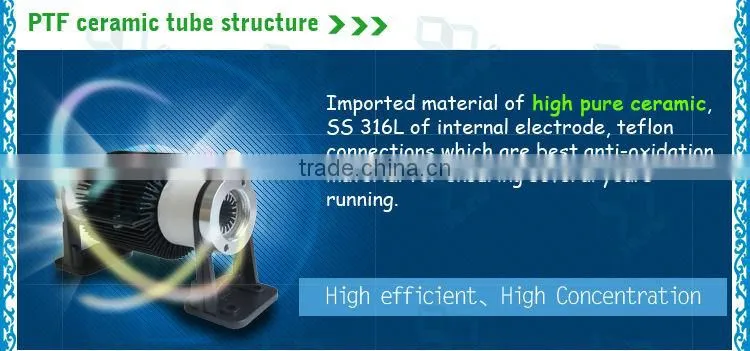 Manufacturers 1G 3G air cooling ceramic ozone generator tube