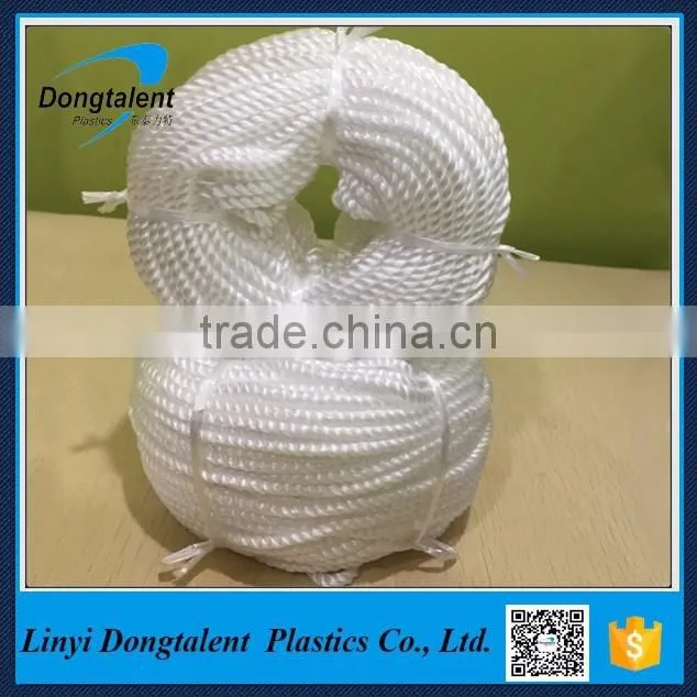 5mm diameter high breaking strength 100% twisted nylon rope