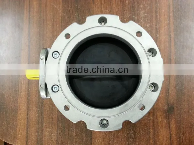 butterfly valves with pneumatic actuator stainlee steel