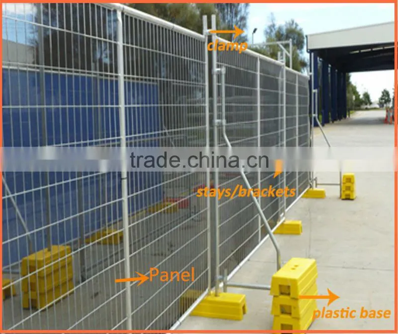 rust proof security temporary construction fence panels outdoor retractable fence temp barricade