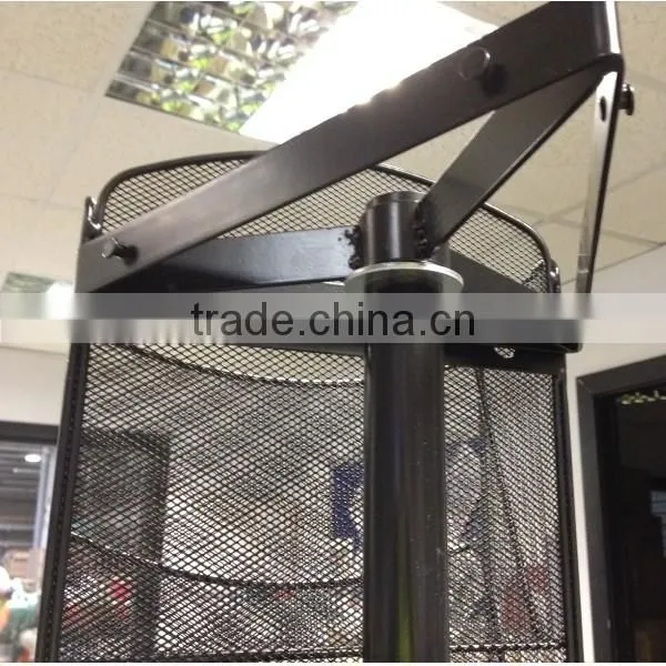 Floor Standing 3-Side Rotating Wire Mesh Leaflet Rack