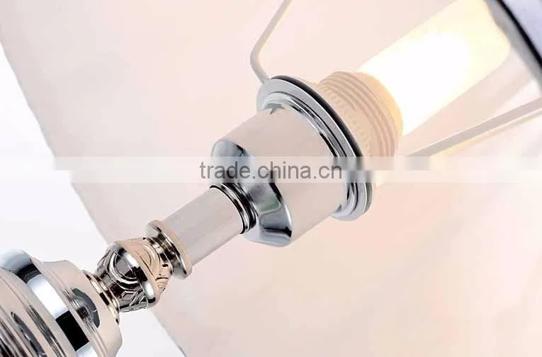Diamond shape design glass carving crystal decoration table lamp