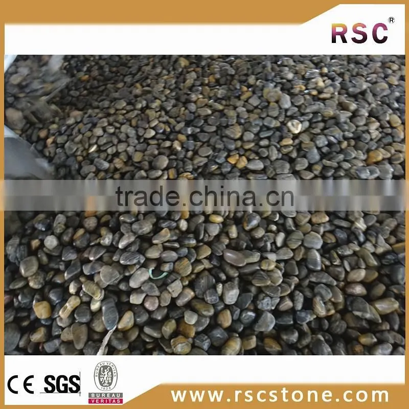 Stripe polished driveway pebble stone direct