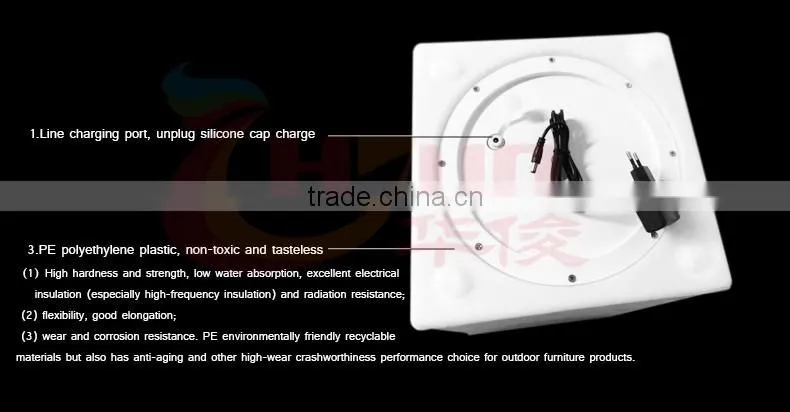 modern color changing rechargeable top glass home bar table