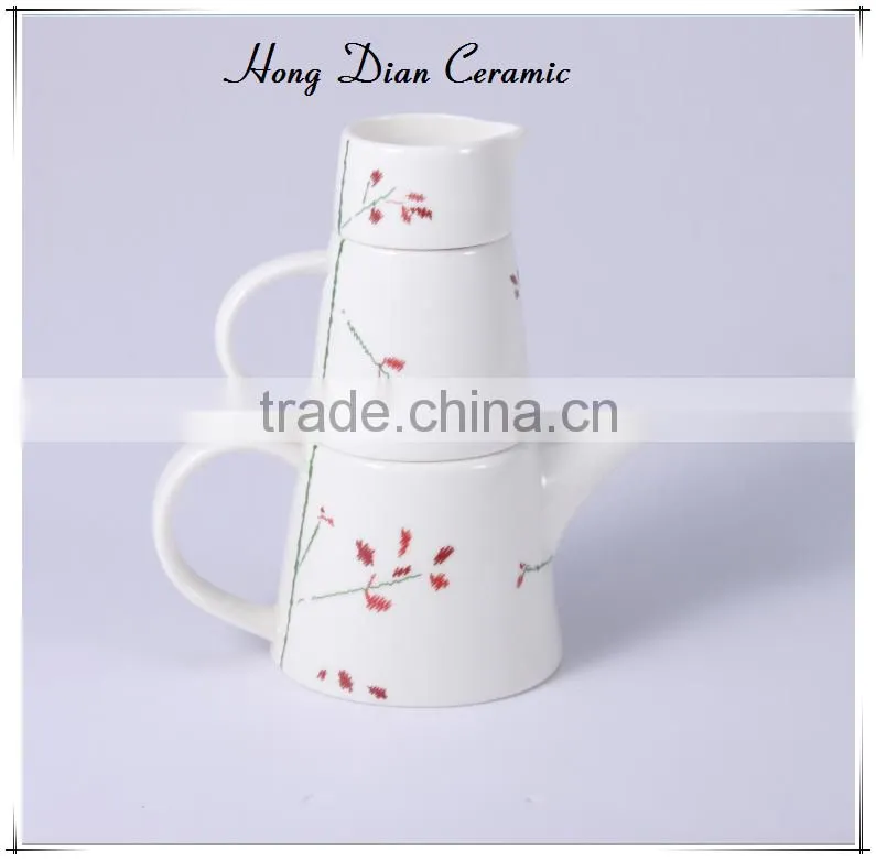 Porcelain Ceramic Type and Eco-Friendly Feature teapot,good quality tea pot with cup,teapot and cup with design