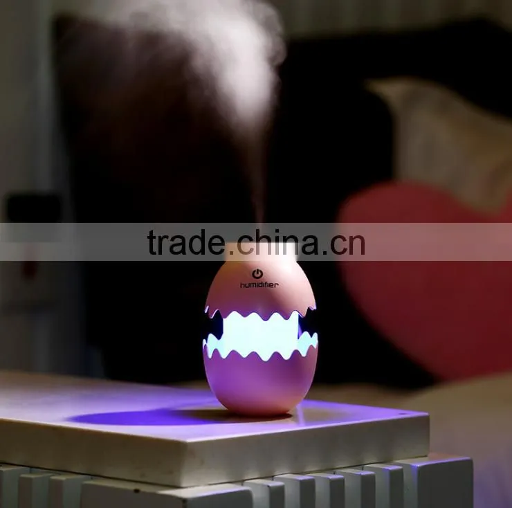 Mini Egg Shape Humidifier With USB Charge, Air Fresh Purifier Control by Tourch Switch For Office