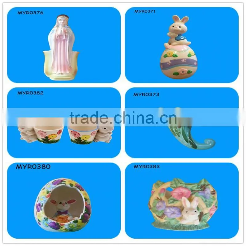 Ceramic Virgin Mary Wall Pocket For Easter
