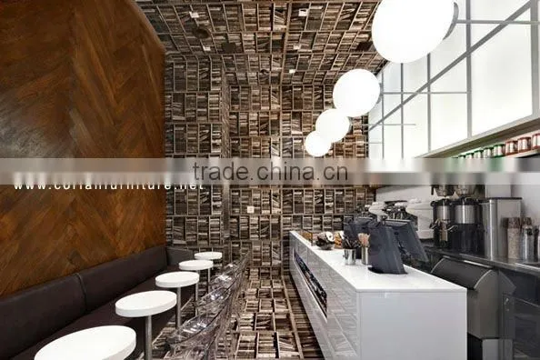 Corian made coffee kiosk for mall