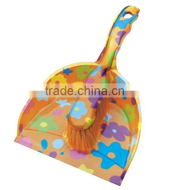 plastic folding broom and dustpan set