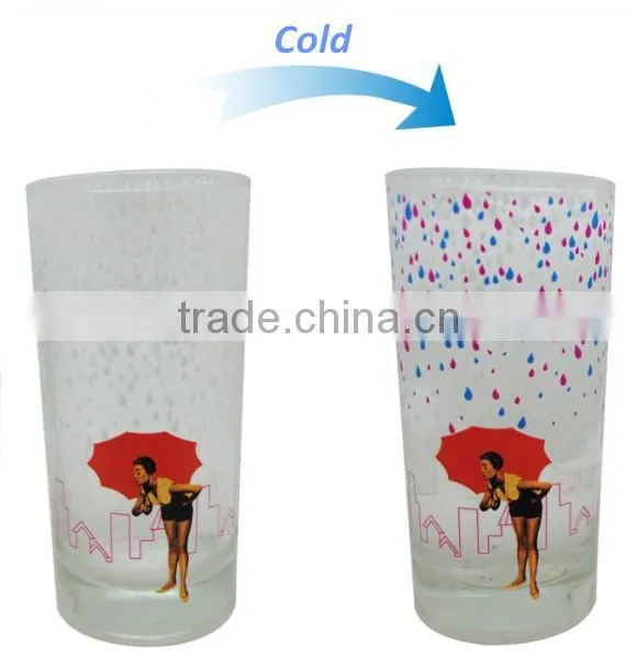 glass cup picture color changing magic cup