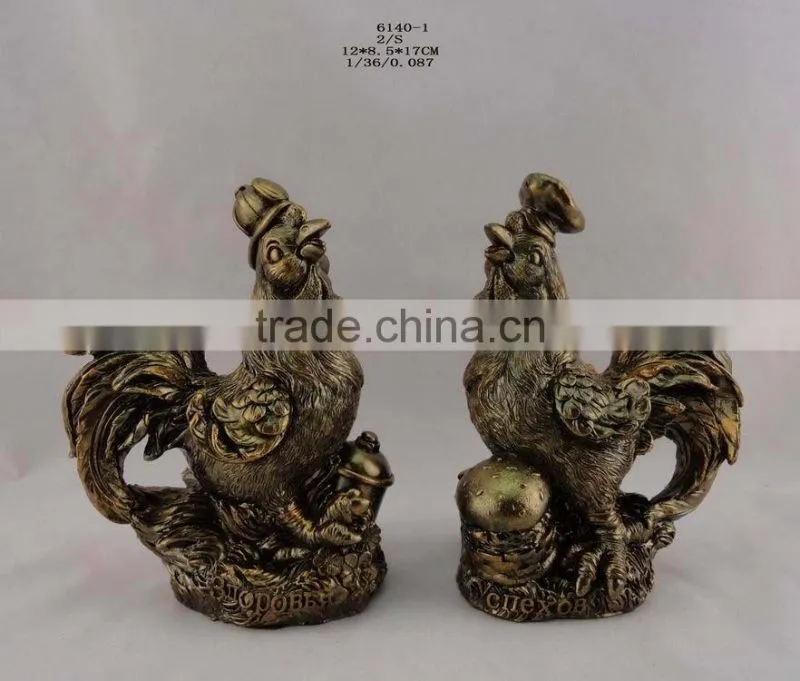 Russia resin new year chicken statue