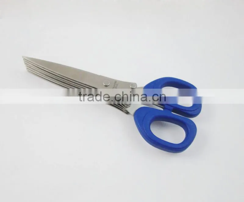 Professional 7 Blades Stainless Steel Kitchen Herb Scissor