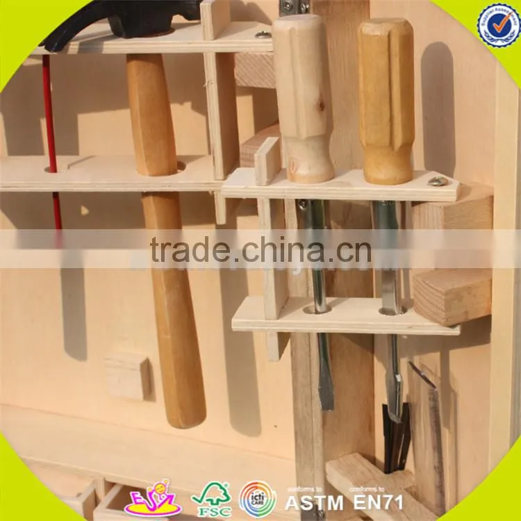 wholesale colorful disassembly tool sets toy for kids high quality wooden tool sets toy W03D024